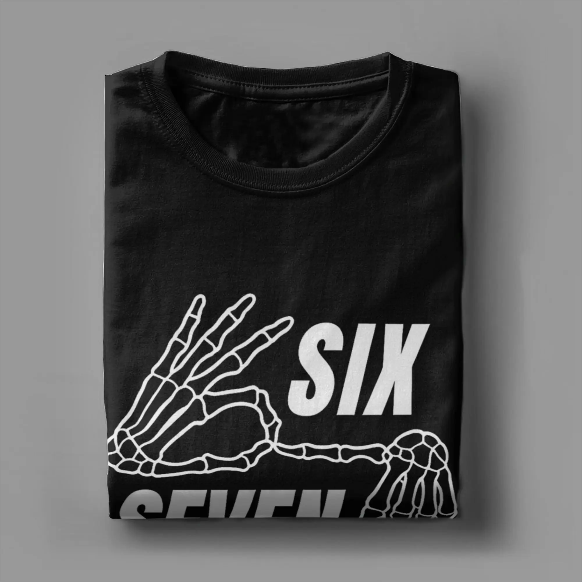 Funny Six Seven 6 7 Halloween Meme Halloween Spooky Meme T Shirt Beach Cotton T Shirts Men Hip Hop Tee Shirt Y2K Casual Top Tees