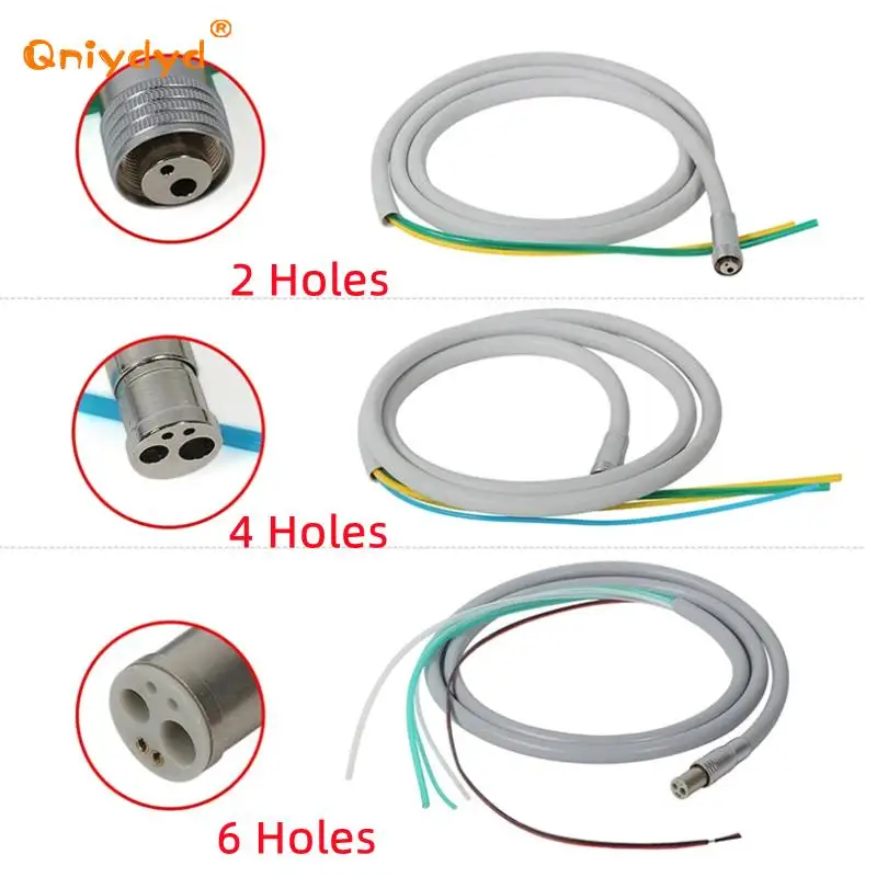 

6/4/2 Hole Dental Silicone Hose with Fitting For High/low Speed Turbine Handpiece Dental Chair Accessories Handpiece Hose Tube