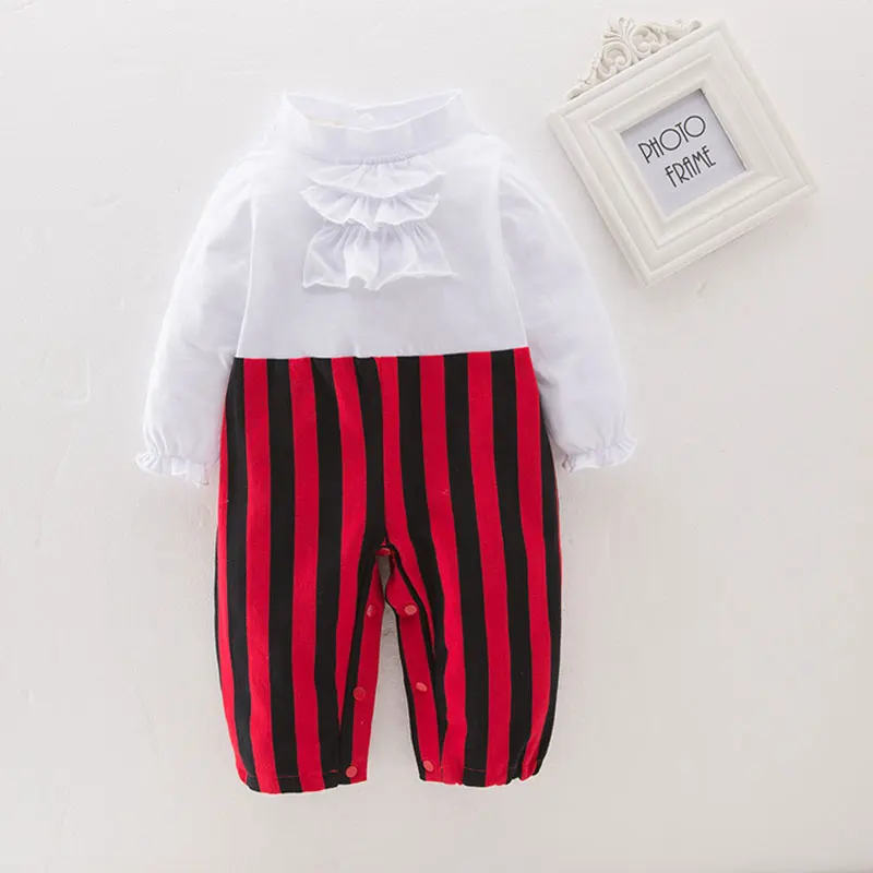 Costume da capitano pirata di Halloween per Baby Boy Toddler Christmas Birthday Party Cosplay Fancy Dress