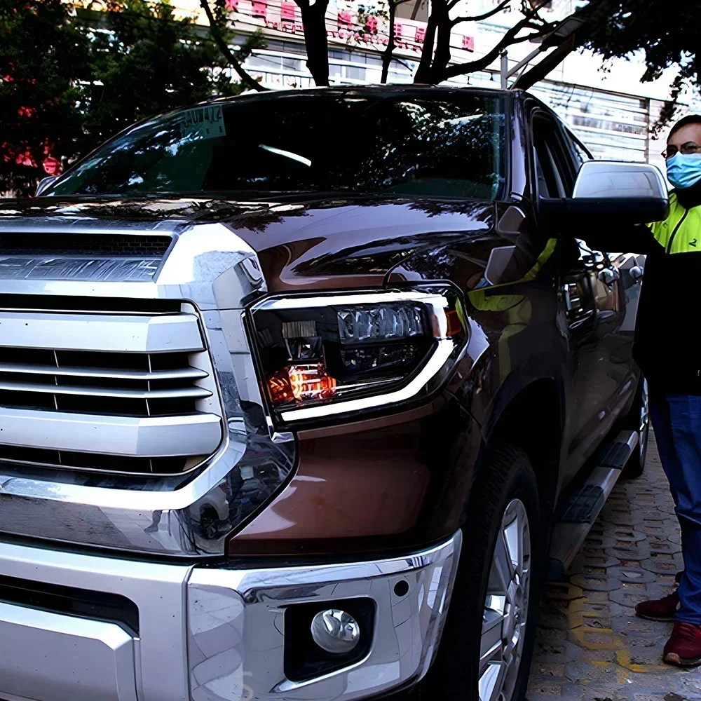 Auto Headlights Assembly For Toyota Tundra 2014-2020 LED Car Front lamps Upgrade High Configure Projector Lens Accessories