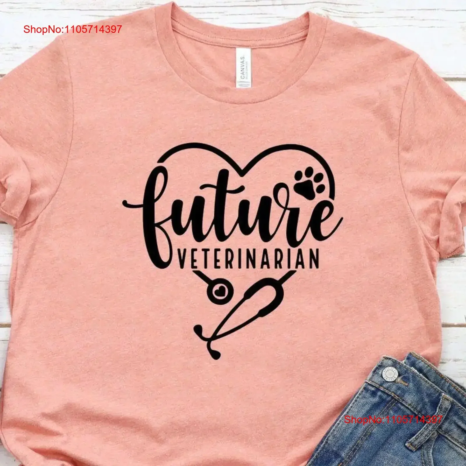 Future Veterinarian T Shirt Graduation Student Vet Technician Animal Lover School vintage Washed graphic Stretched Versatile