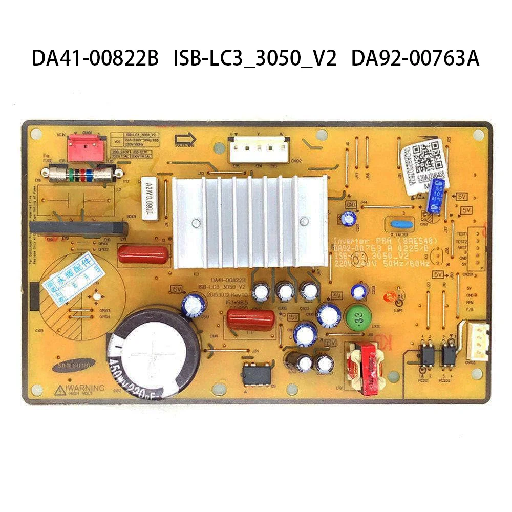 

Frequency Conversion Board DA41-00822B ISB-LC3_3050_V2 DA92-00763A is for RF56K9040SR Refrigerator Computer Board Power