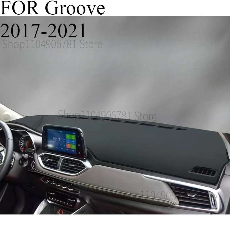FOR Groove 2017-2021 Car Dash Mat Dashmat Dashboard  Cover Sun Shade Dash Board Cover Carpet  Accessories