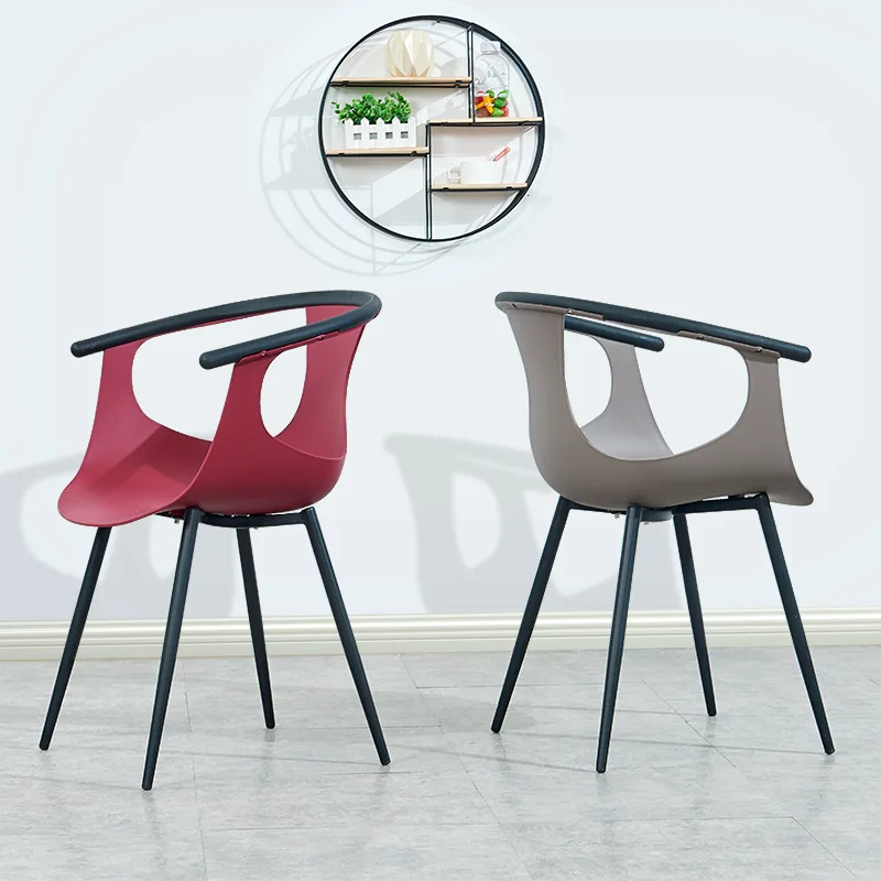 Modern simple dining chair adult home stool back chair restaurant creative armchair Internet celebrity Nordic leisure chair