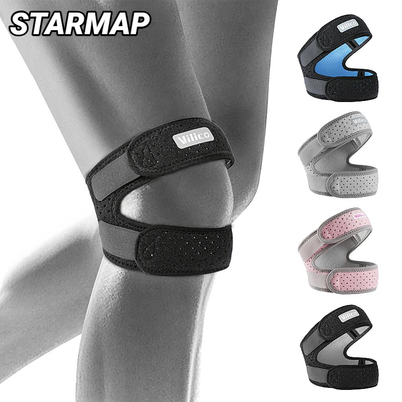 1Pcs Patellar Tendon Support Strap, Knee Pain Relief Adjustable Neoprene Strap For Running, Arthritis,Dual Patella Straps