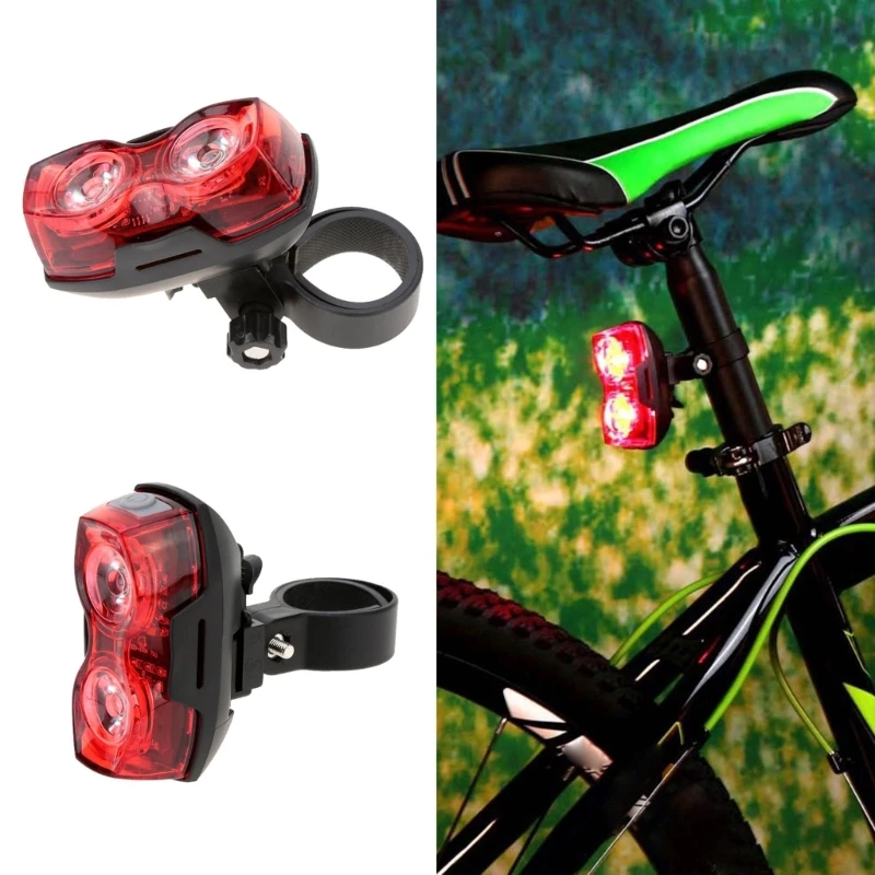 Bicycles Tail Light 2 LED 400LM Bike Rear Tail Light 3 Modes Without Battery