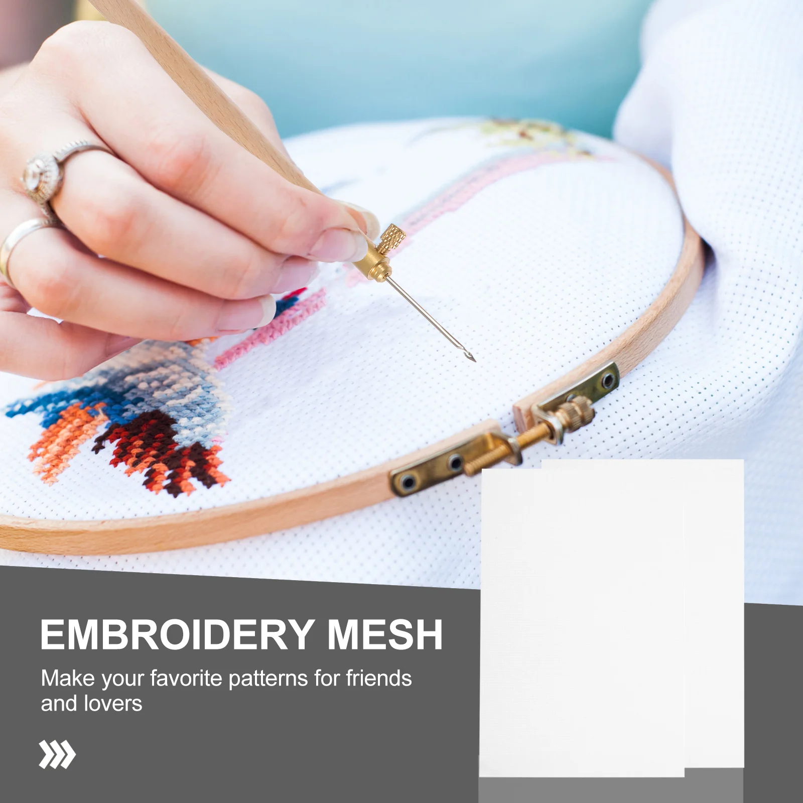 

6Pcs Handmade Cotton Embroidery Cloth DIY Cross Stitch Fabric Sewing Material for Needlework Crafts Handmade Embroidery Cloths