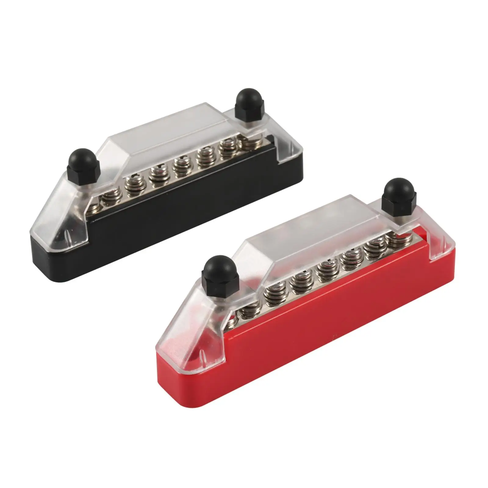 

Ground Power Distribution Block, 2x M6 Terminal Studs 6x M4 Terminal Screws, for