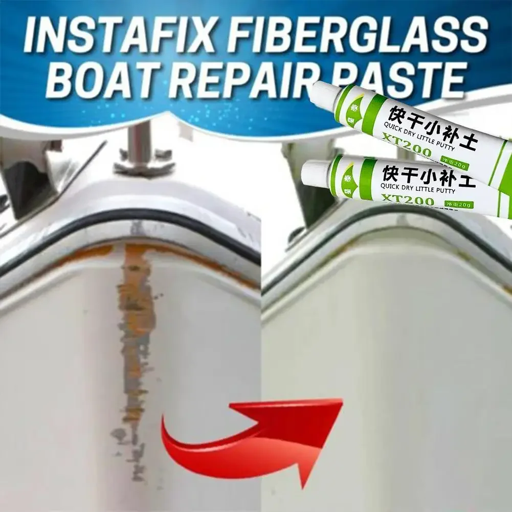 Imagem -06 - Fiberglass Boat Repair Paste Paint Putty de Secagem Rápida Repair Paint Reparação de Arranhões Agente de Pintura Cinza 20g