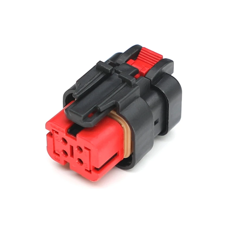 776487-1 TE نوع 4-pin الذكور والإناث السيارات موصل مقاوم للمياه أنثى رئيس الأحمر حفارة حاقن الوقود التوصيل