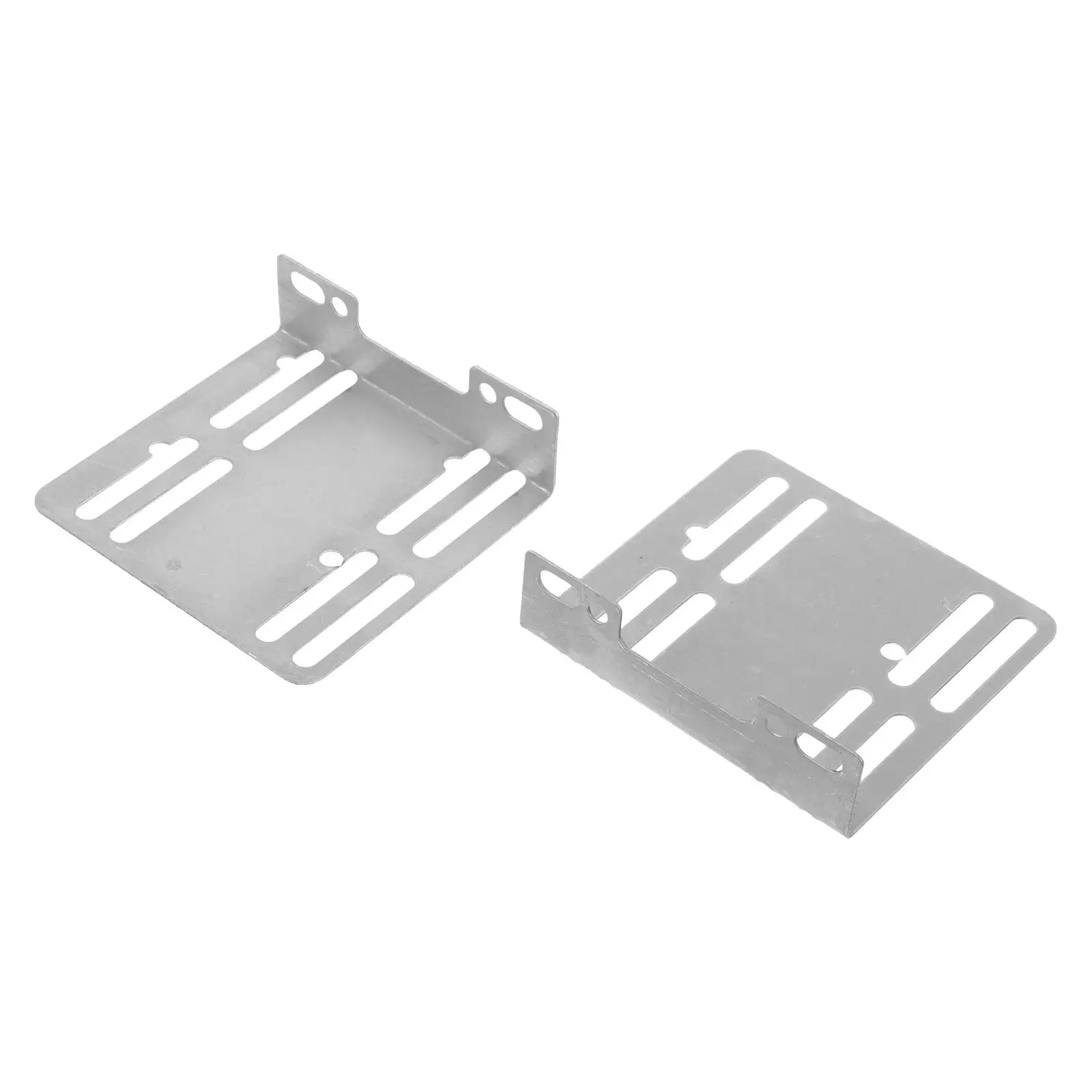 2 Pcs Navigation Audio Bracket Double Din Car Fascia Iron Garage Door Support Install Kit Adapter Stereo System Holder