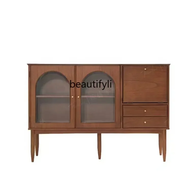 

cc182R1 Solid Wood Vintage Sideboard Cabinet French High-End Curio Cabinet Living Room Design Home Locker