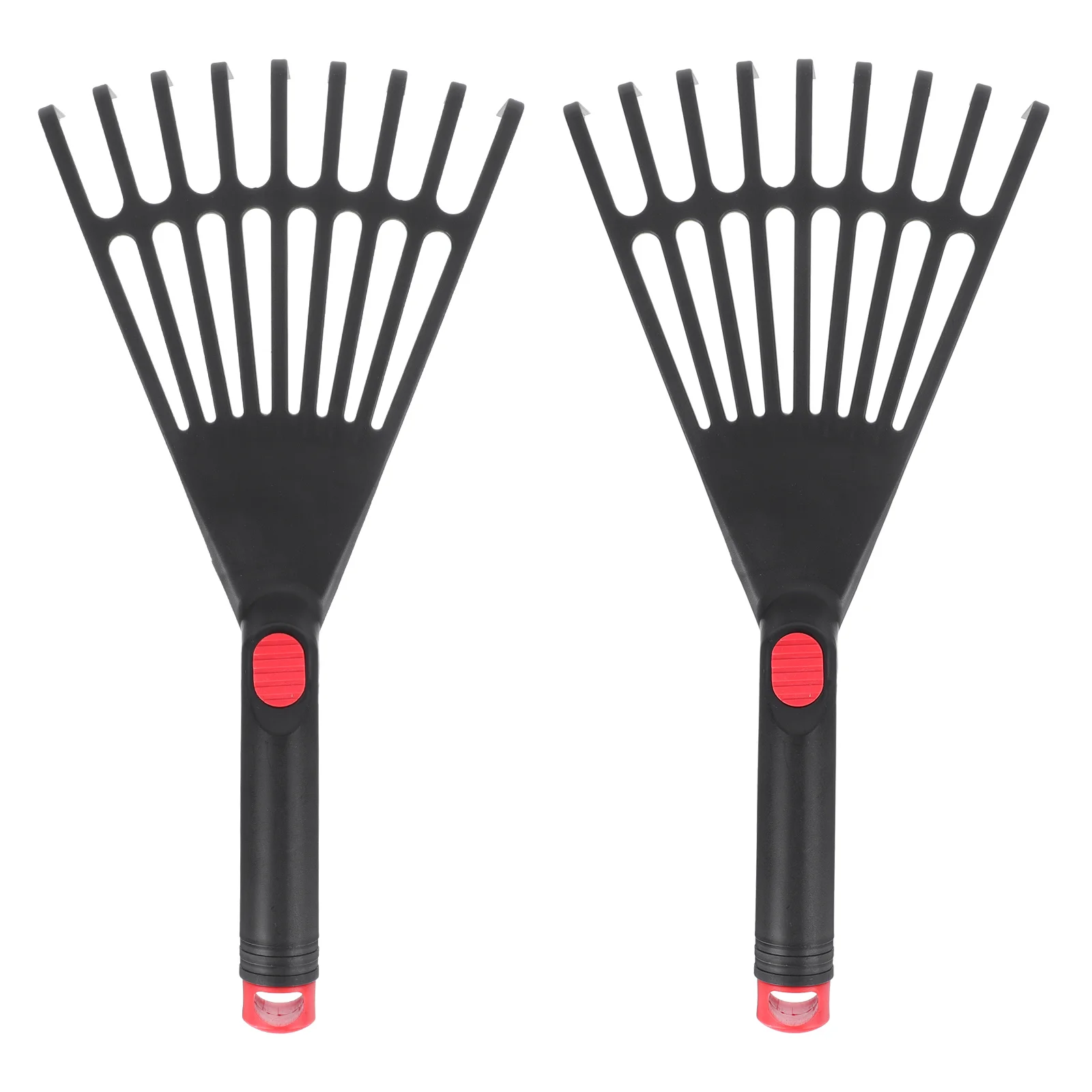 

2 Pcs Lawn Mower Garden Pitchfork Lawnmower Telescopic Leaf Rakes Plastic Creative