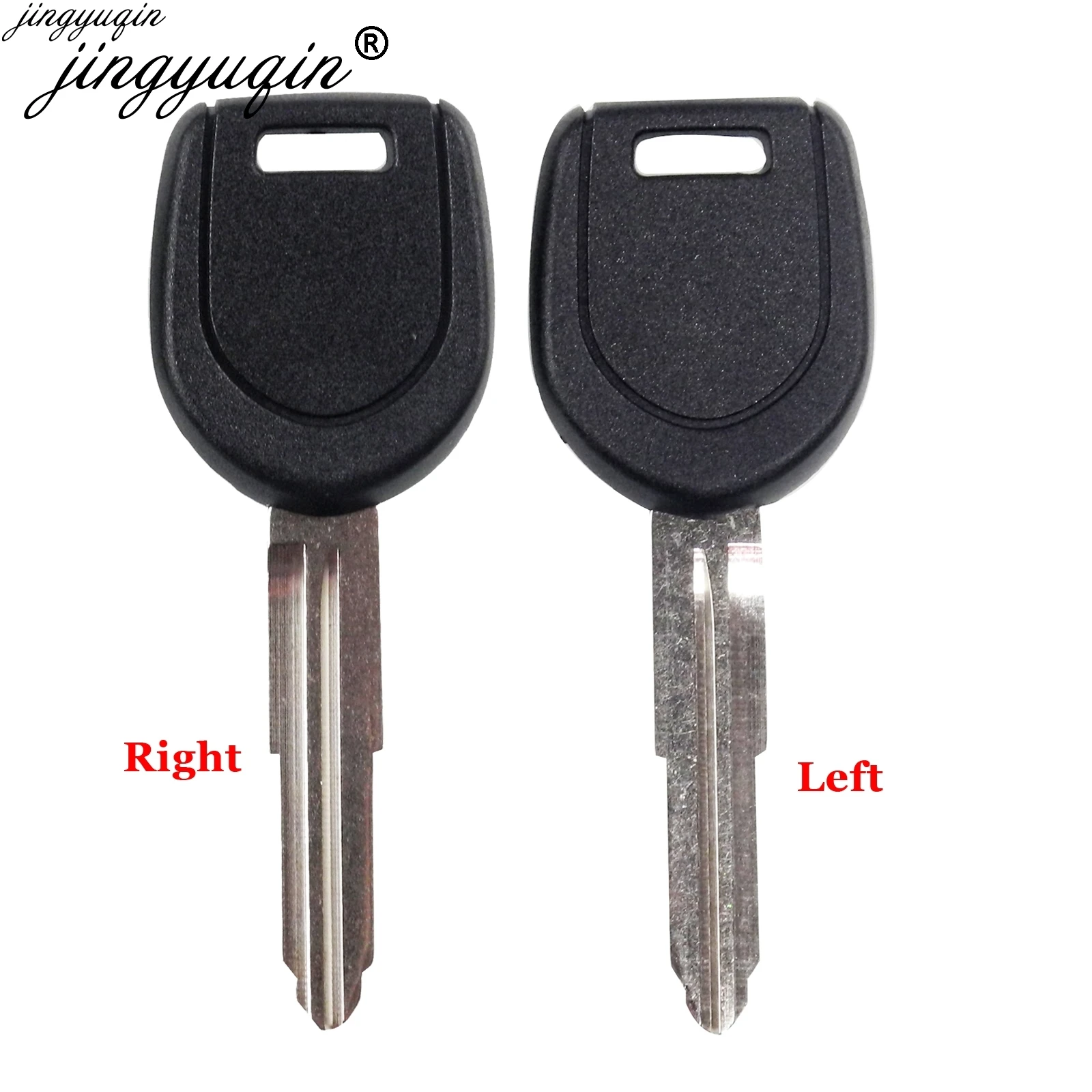 Jingyuqin Car Key Shell Case Fob For Mitsubishi Colt Mirage Outlander Pajero Remote Key MIT11R MIT8 Left/Right Blade No Chip