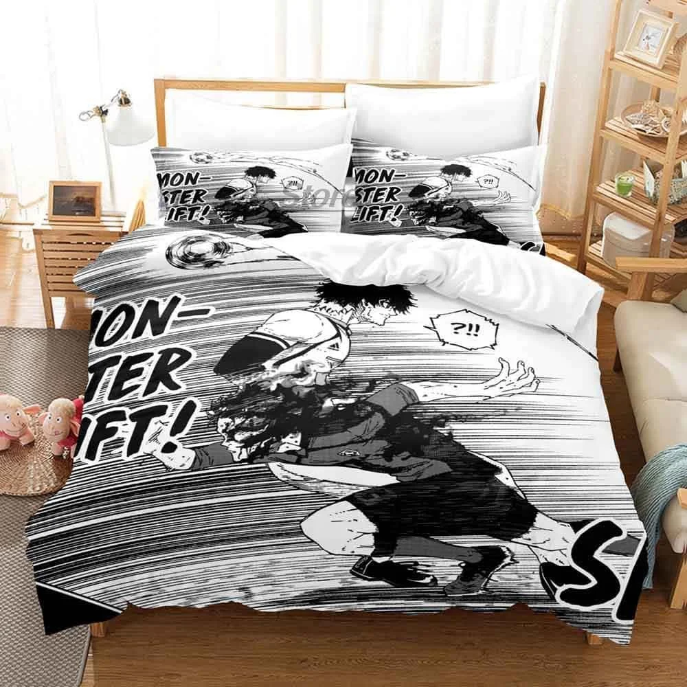 BLUE LOCK Bedding Set Single Twin Full Queen King Size Bed Set Adult Kid Bedroom Duvet Cover Sets 3D Print Anime bed sheet set