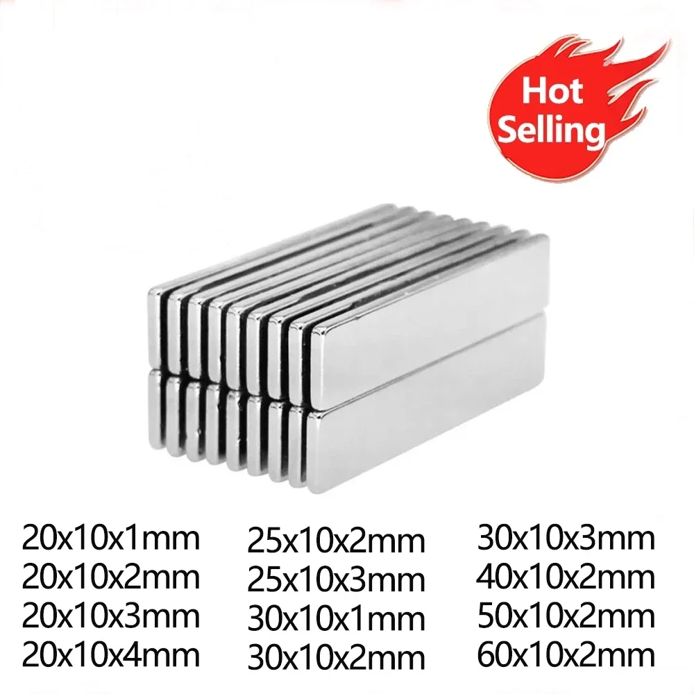 20x10x1 20x10x2 30x10x2 40x10x2 50x10x2 60x10x2 Square Magnet 30x10x3MM Strong Neodymium Magnets 30x10x1 Block Search Maget