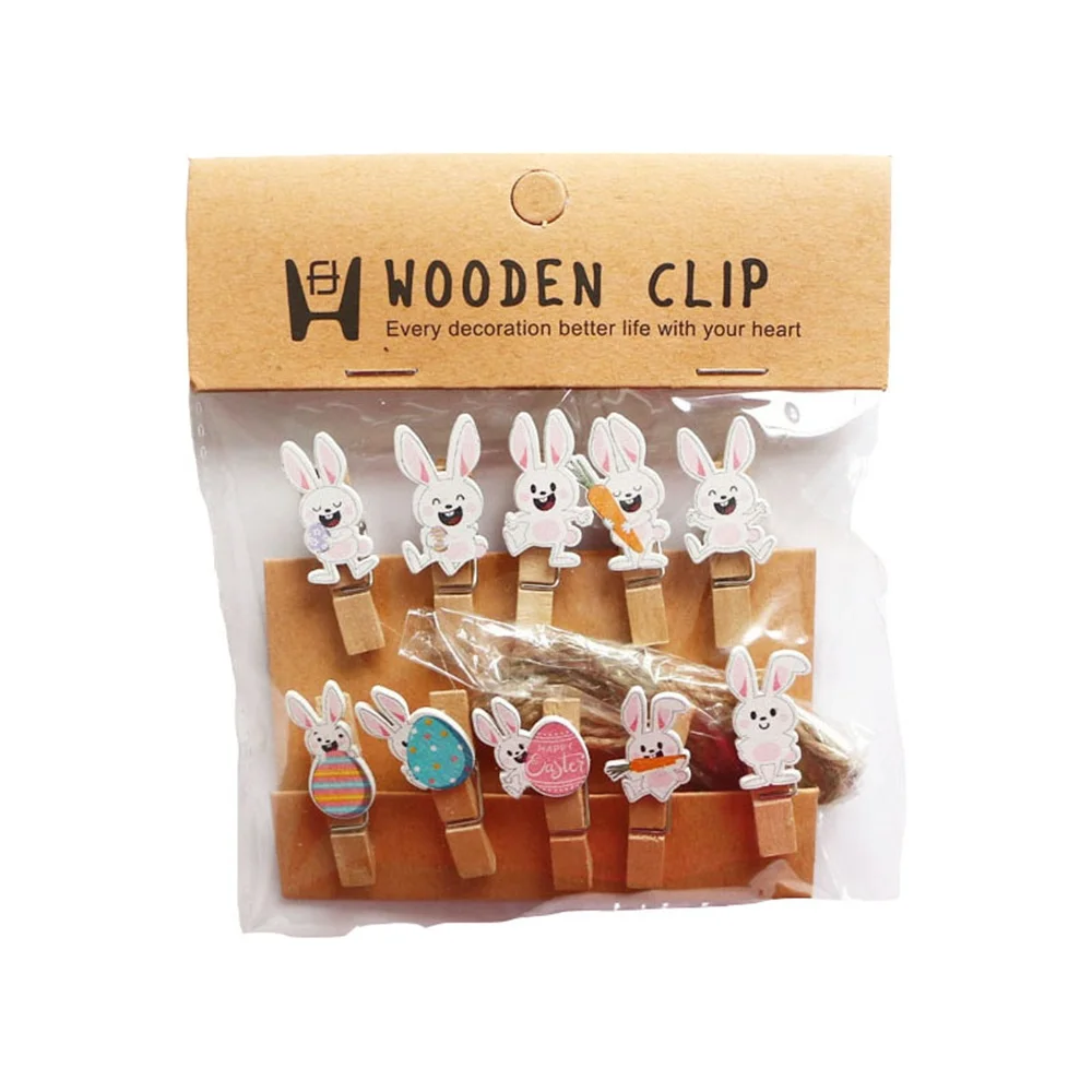 1 Los niedlichen Cartoon Kaninchen Katze Pflanze Holz Clip Set/niedlichen Holz Büroklammern/kleine Handwerk Foto Heringe kawaii Briefpapier