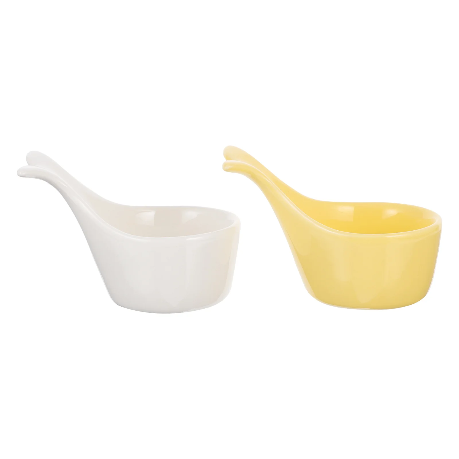 

Cute Bowl Dessert Bowls Ice Cream Dishes Serving White Fish Design Dipping Sauce
