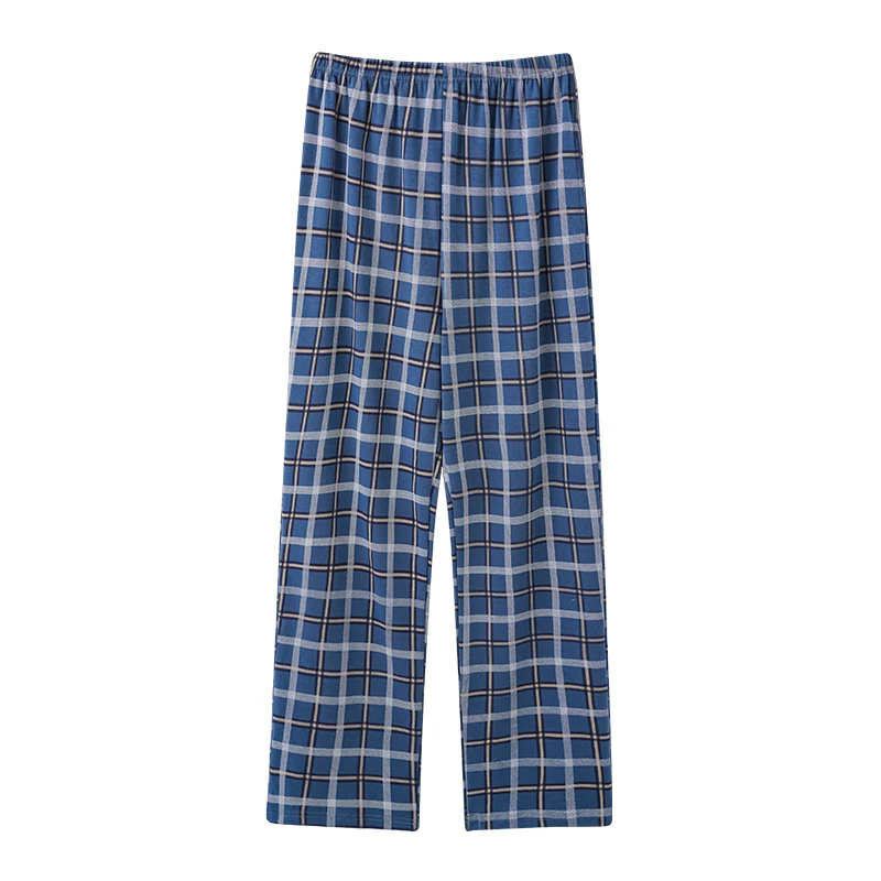 Big Yards 4XL Cotton Plaid Pajamas Sleep Pants Spring Summer Man Sleep Bottoms Men Pajamas Bottoms Sleep Pants Pajamas Pants