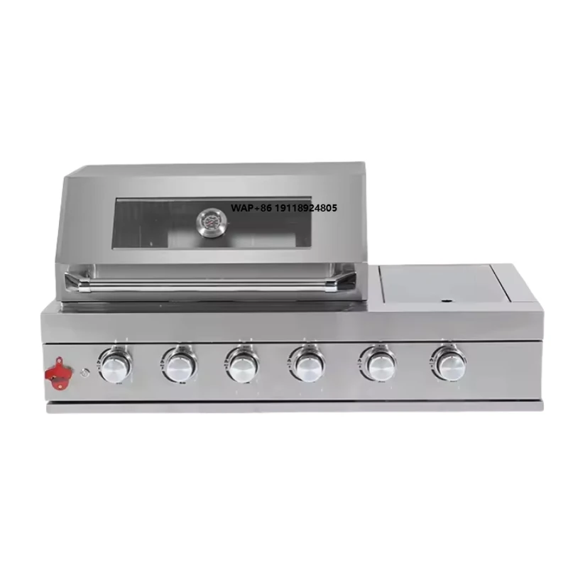 

Applicable toProfessional 6 Burner Built in Gas Cooker With Oven and Grill for Restaurant Barbeque Outdoor Natural Gas Chicken G