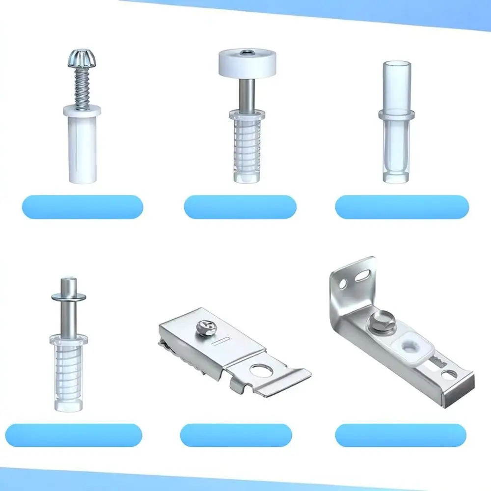 Durable Folding Door Hardware Set Metal Top Pivot Guide Roller Repair System For Closet Room Divider Smooth Glide
