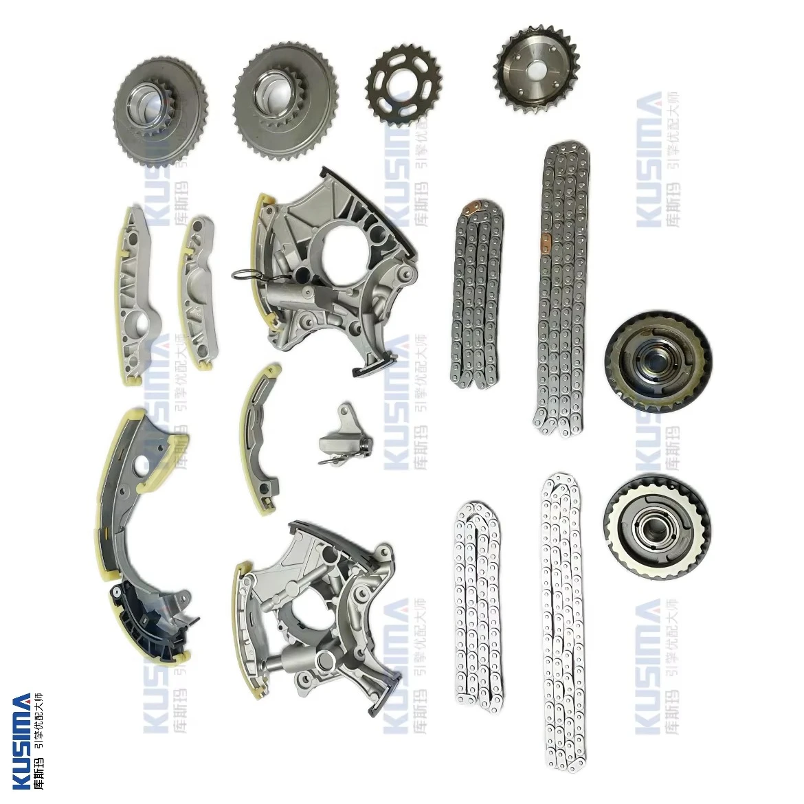 

Guaranteed Factory Complete Timing Chain Kit with VVT Gears Vanos for VW Audi C6 2.4 CDW BDW AUK OE 059109469E OEM Quality