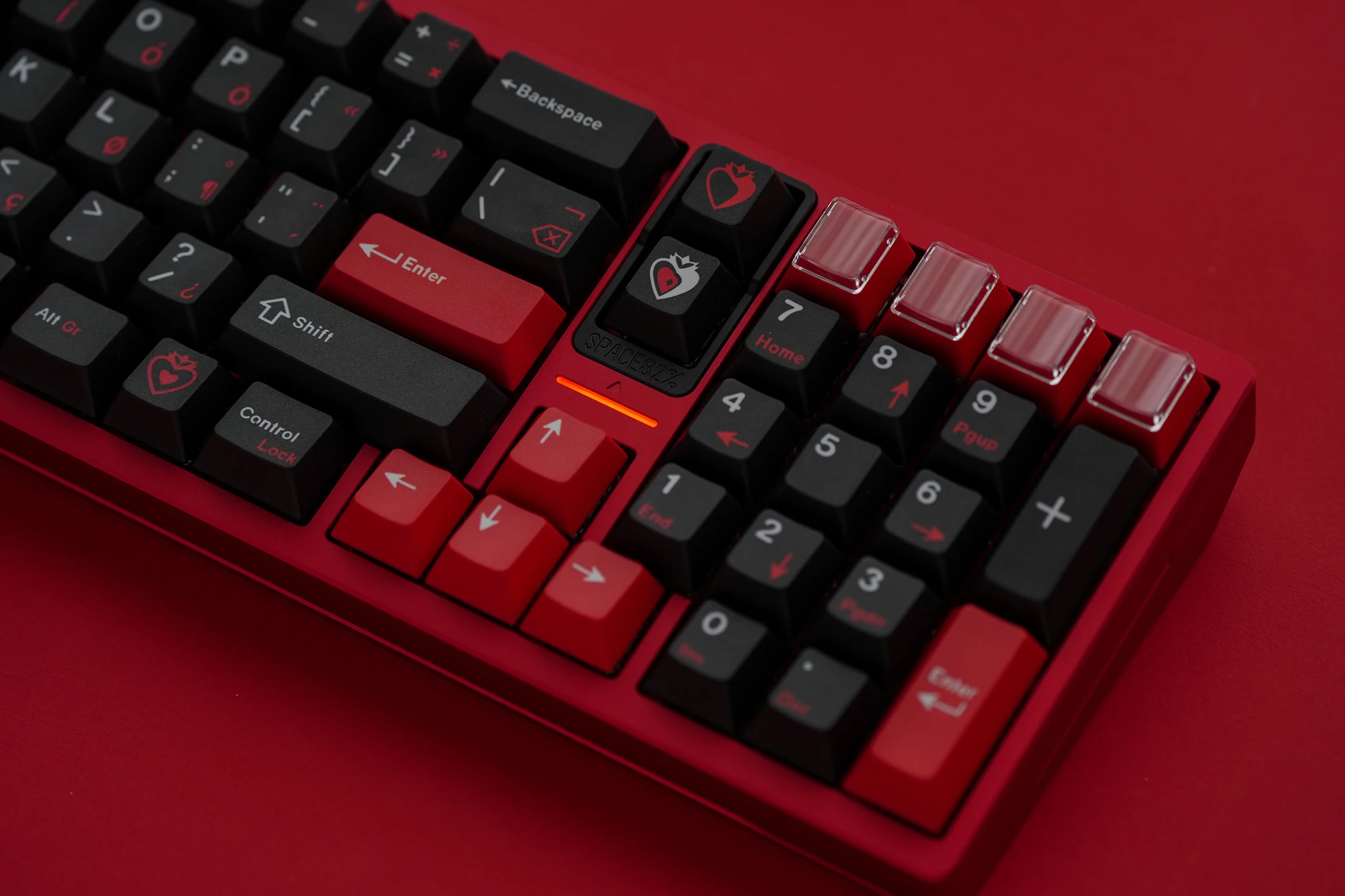 ‌ JKDKeys KM Heartrending PBT irish ROB Copritasti - Profilo Cherry, All-Sub Dye 179 tasti, Multi-Layout (ANSI/ISO/WKL/Alice)