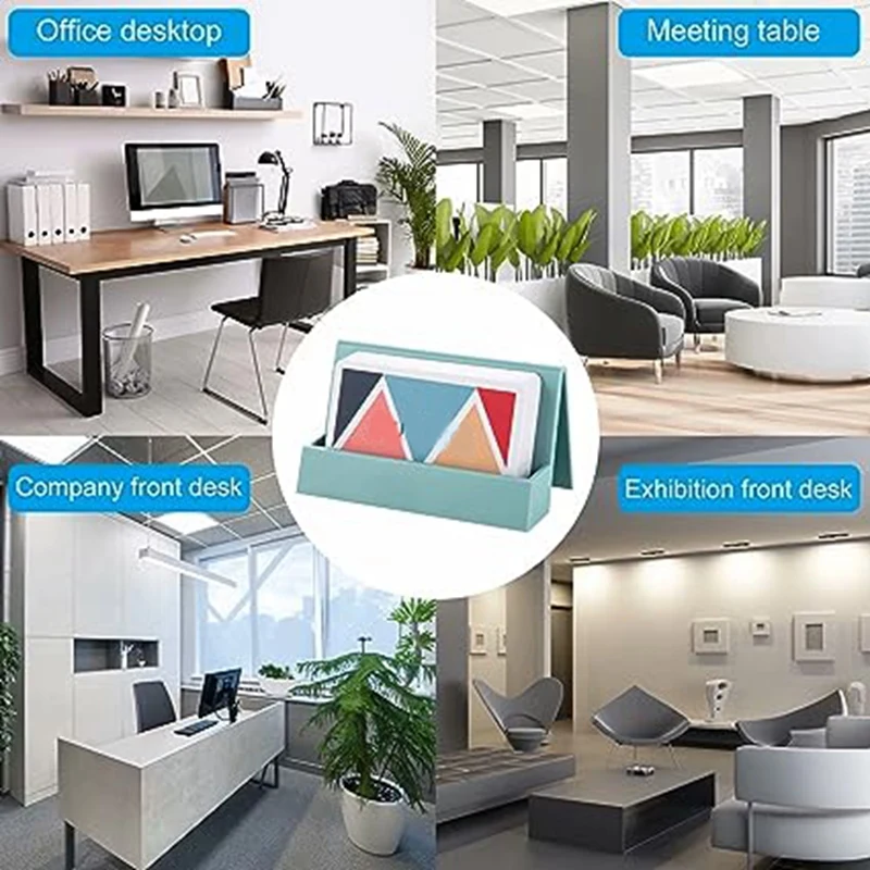 6 настольных визитниц, коробки для визитных карточек, настольные стеллажи, коробки для хранения визитных карточек-ABJU