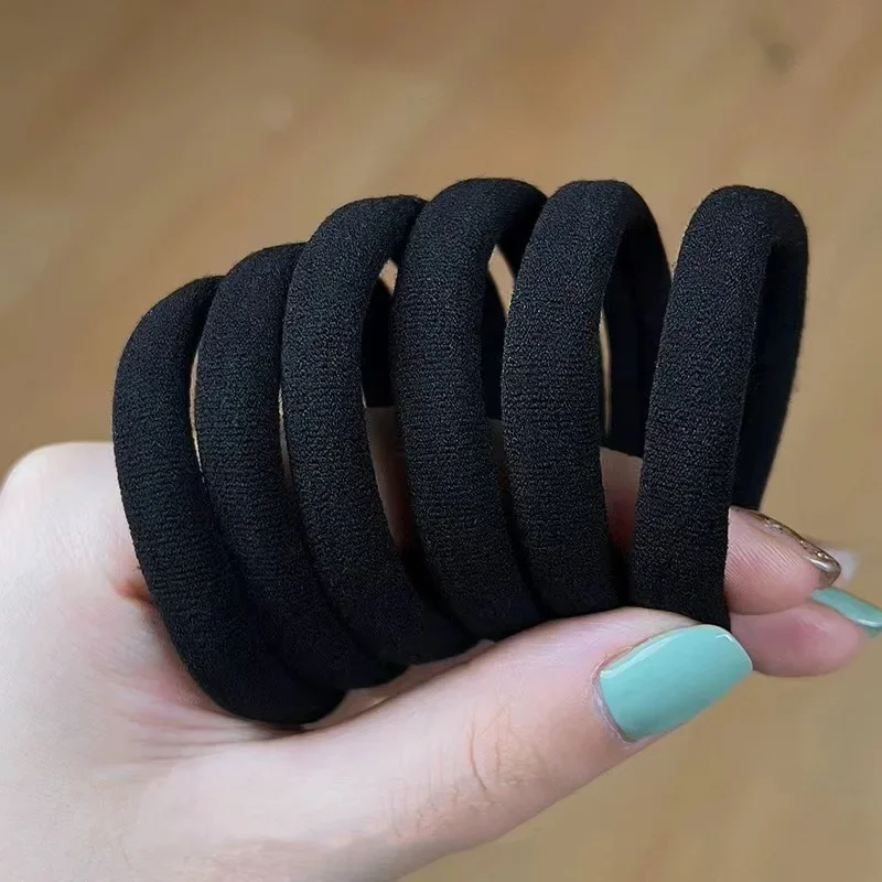 10-500PCS/Set Women Basic Hair Bands Simple Solid Colors Elastic Headband Hair Ropes Ties Hair Accessories Ponytail Holder