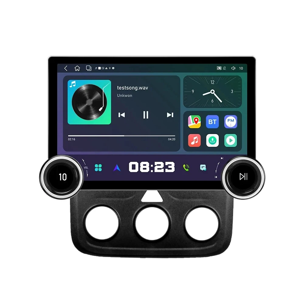 

11,8-дюймовый алмазный двойной ручкой, 2K QLED-экран, 2-диночный автомобильный радиоприемник Android для Dodge Ram 5500 2013-2019, стерео Android Auto Carplay