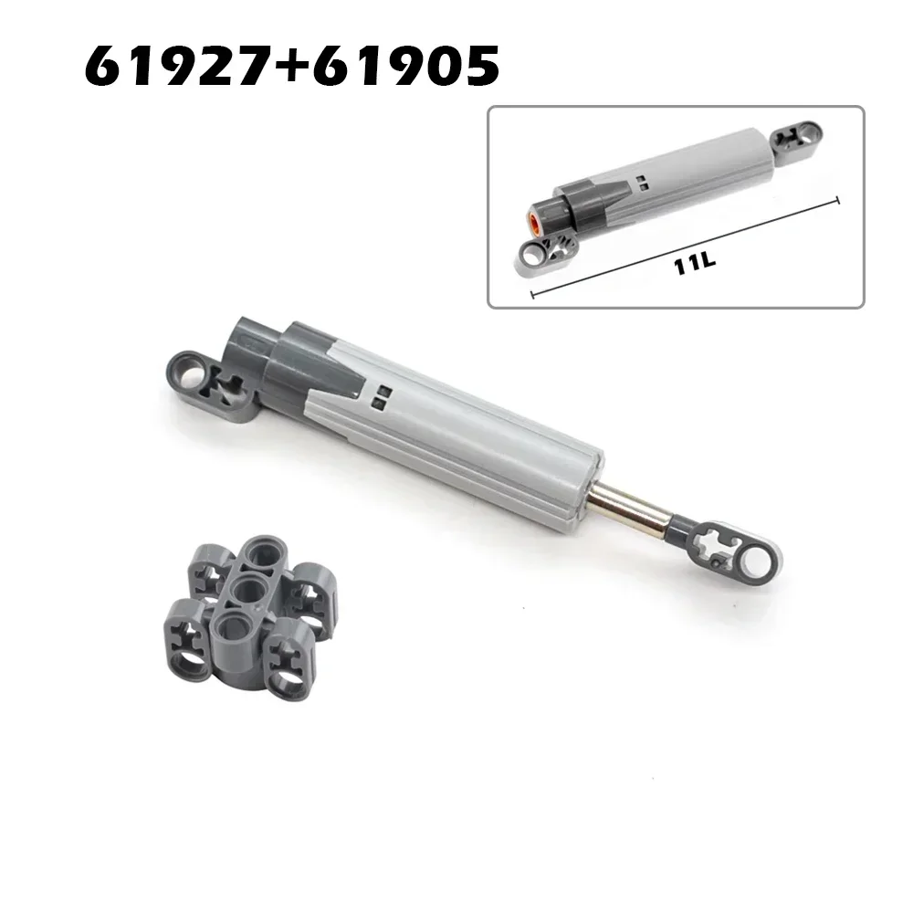 MOC Pneumatische Teile Schlauch Luftpumpe Tank Schubstange Putter Schalter Zylinder Air Power Ziegel Legoeds-Kompatibel Baustein