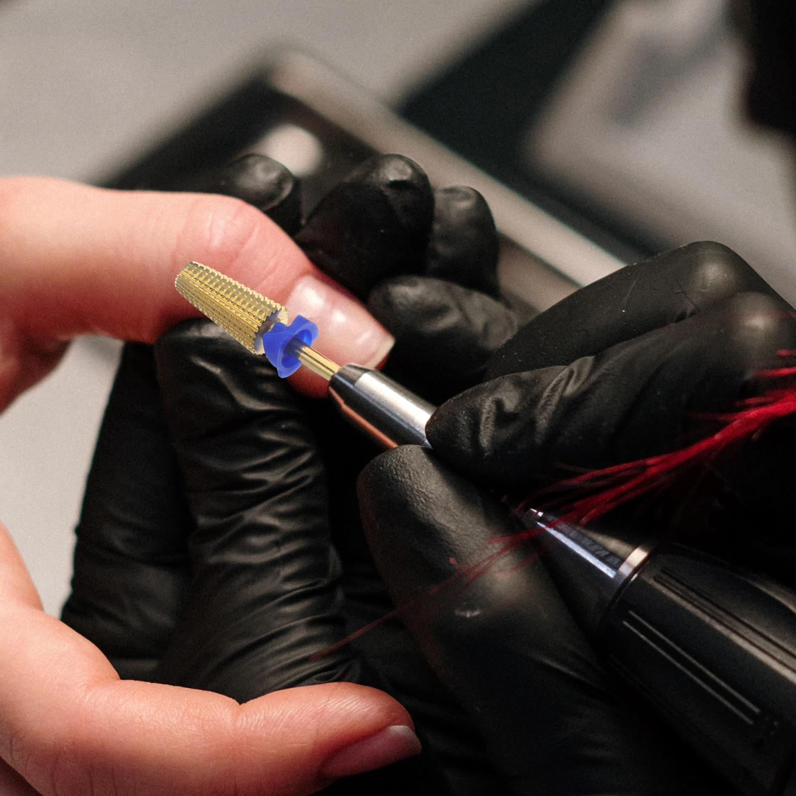 2Pcs Nail Drill Bits Acrylic Nails Tungsten Steel Cuticle Grinder Manicure Tools Polishing Accessories Grinding Heads