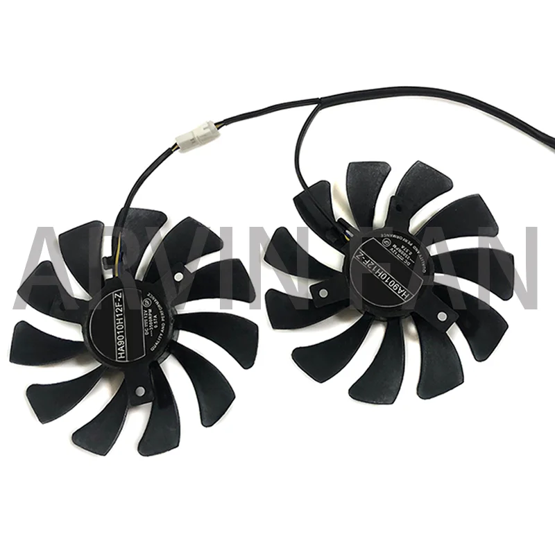 2 pièces/ensemble GPU carte vidéo ventilateur HA9010H12F-Z VGA refroidisseur pour GTX1060 MINING RTX 2060 SUPollGTX1660 GTX 1660Ti VENTUS remplacer