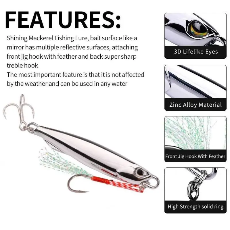 New Electroplated Metal Cast Jig Spoon 7g 10g 15g 20g Lures With Hook Casting Jigging Fish Sea Bass Fishing Lure Artificial Bait