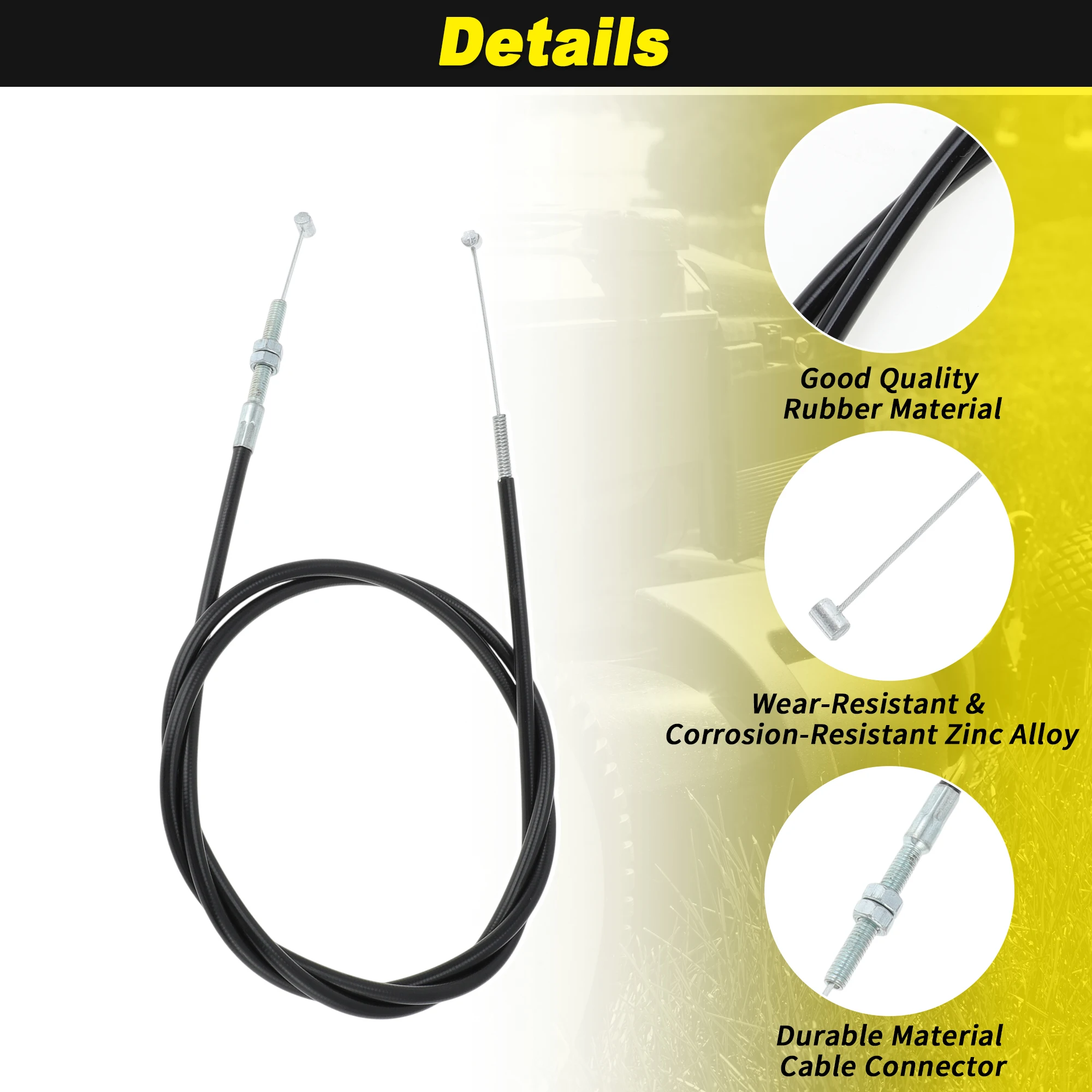 Motoforti No.17910-VA3-003 جزازة العشب خنق كابل لهوندا HRD535 HRD536 HR214 HR215 HR216 كابل فرامل يد استبدال رقم GH45843