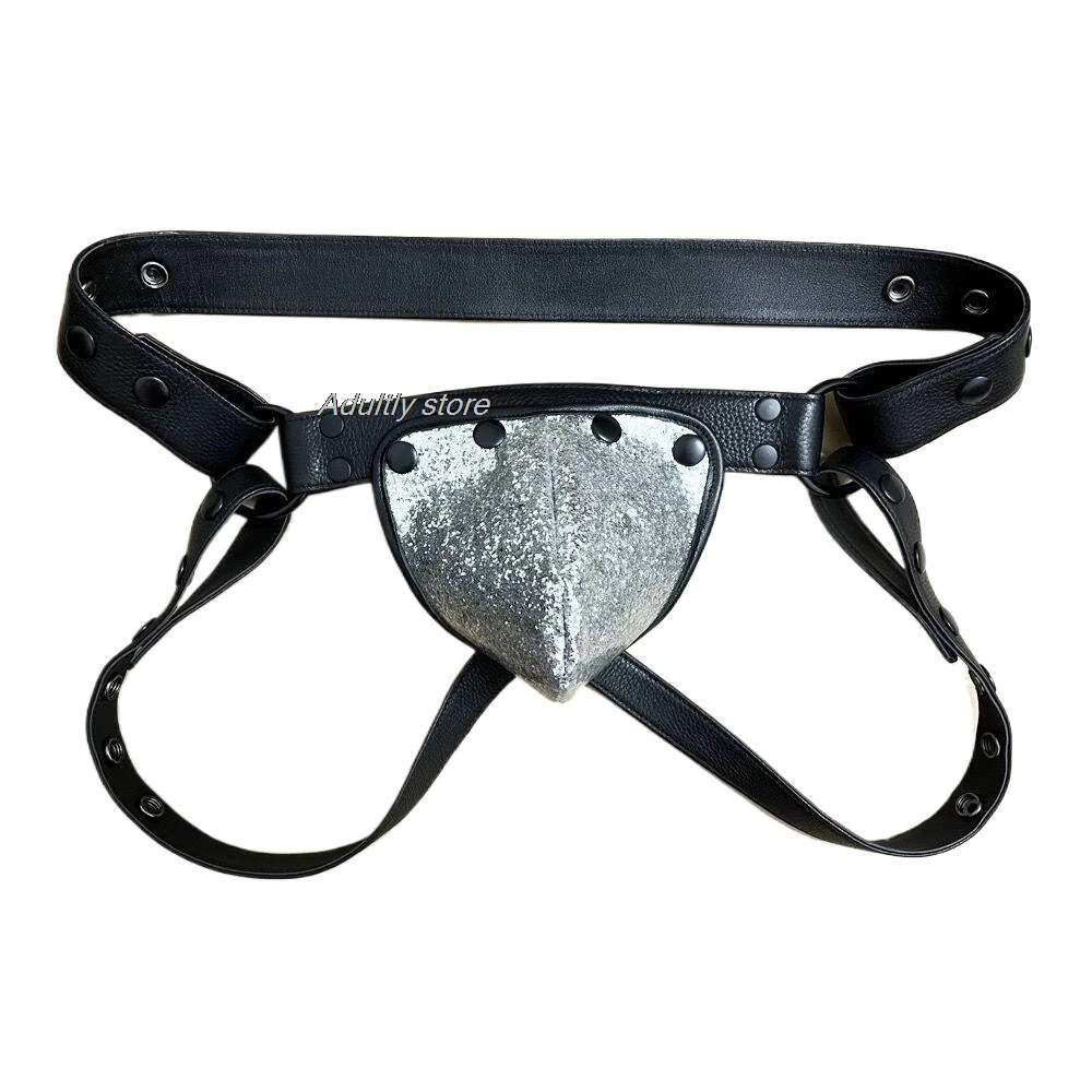 BDSM Bondage Fetish Gays Hombre Stage Jockstrap Nighclubwear Mens Leather Harness Crop Sexy Lingerie men Harness straps