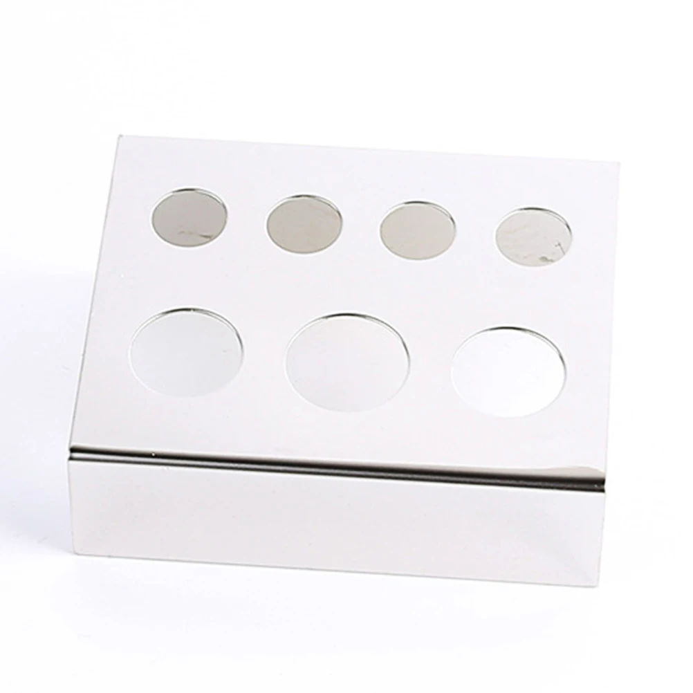 

3 Pcs Pigment Cup Rack Stainless Steel Ink Holder Hollow Design for Cups Practical Storage Decoration Artistic