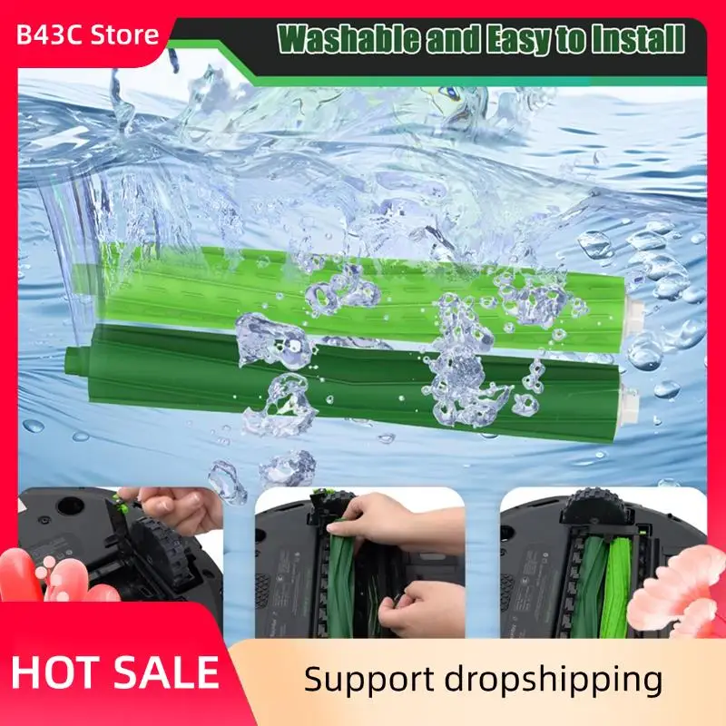 b43c-3セット交換用ローラーブラシ、多用途ゴムブラシ、i3-i4-i5-i5-i6-i6-i8-i8-i2-i2-e6-e7掃除機対応