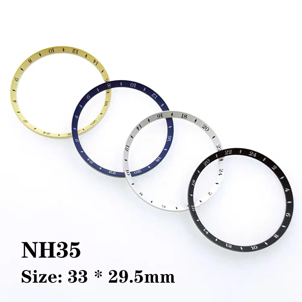 Watch Accessories Suitable for NH35 Movement Case Shadow Ring Mechanical Watch Modification Dial Ring Timing Watch Ring 33mm