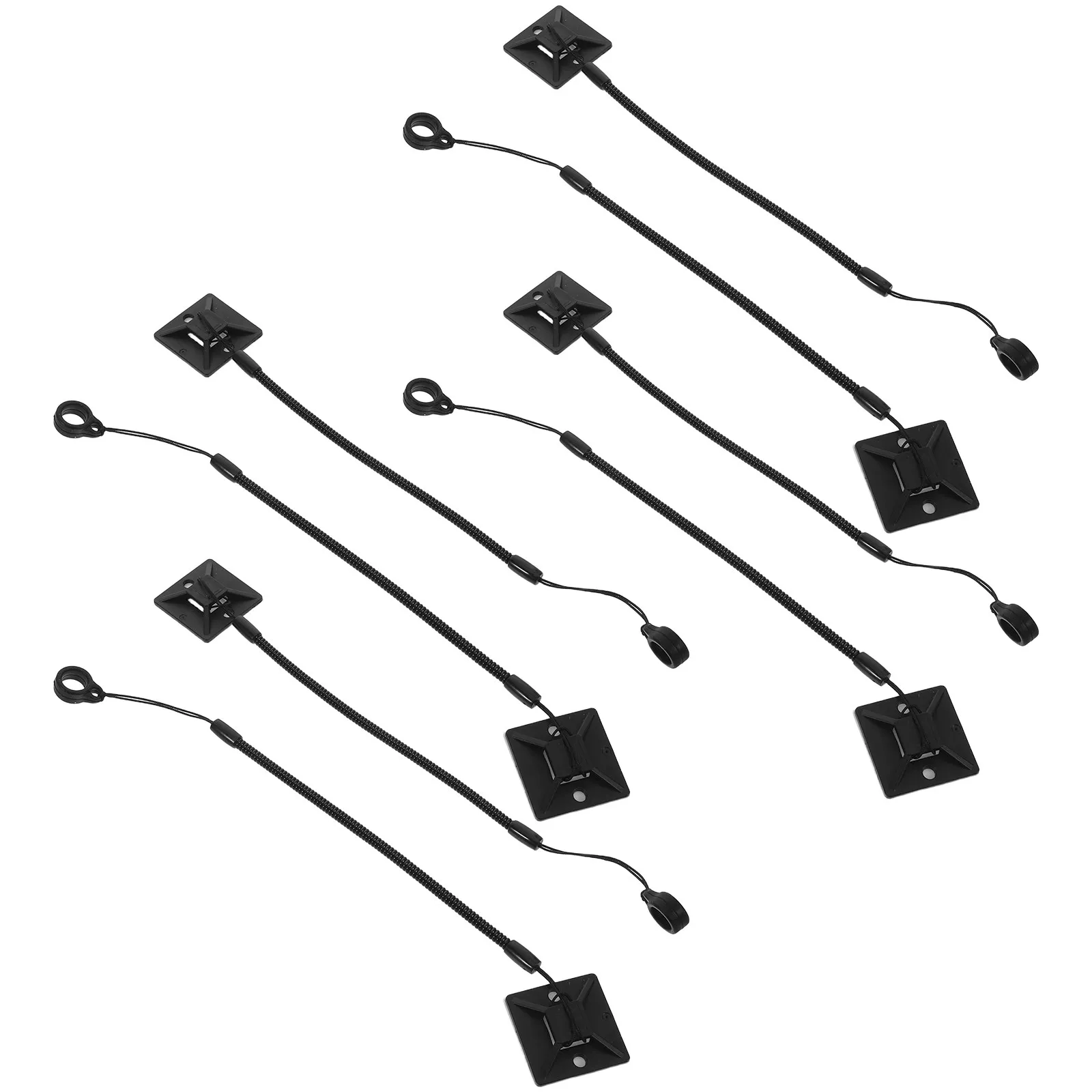 

Набор из 8 эластичных ремешков-держателей для стилусов с выдвижной спиральной застежкой, предотвращающих потерю, для планшетов, ручек для рисования, для офиса, школы и использования на улице