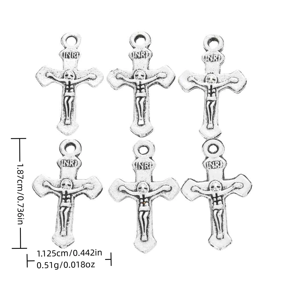 90pieces (cross) vintage zinc alloy charm metal pendant DIY jewelry discovery making accessories 1762