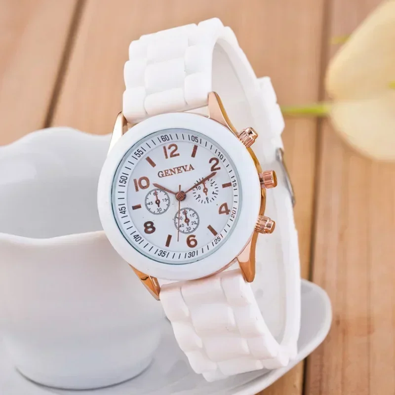 Women Watches 2024 New Fashion Luxury Brand Women Watch Silicone Strap Quartz Wrist Watch for Female Relogio Feminino Zegarki