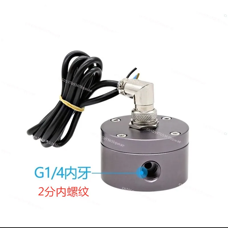 2 Points 3 Points 4 Points Elliptical Gear Oil Flowmeter, Aluminum Alloy Housing High-precision Pulse NPN Flow Sensor