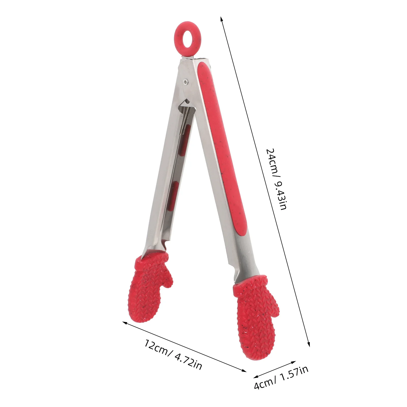 1 шт., рождественские перчатки в форме кухонных щипцов, легкий зажим для еды из нержавеющей стали, практичный инструмент для сервировки еды в форме хлеба, стейка, барбекю