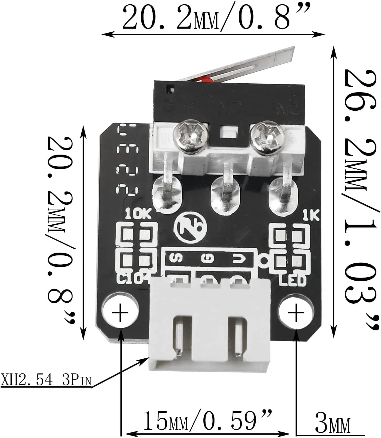 Creality Official XYZ Axis Limit Switch End Stop 1/3/5/10Pcs For Ender 3 Pro/3 V2/Ender 5 Series/CR-10 Series 3D Printer Parts ﻿