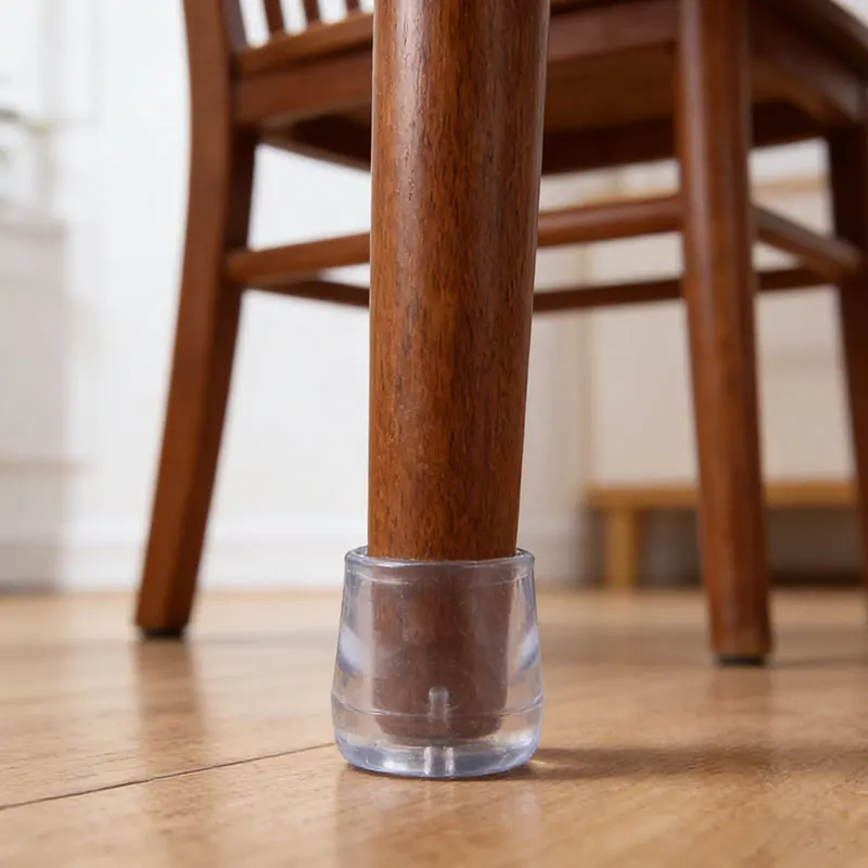 4/24pcs of Table and Chair Foot Protection Covers - Anti Slip Silent Table and Chair Foot Caps Wear-resistant and Noise Reducing