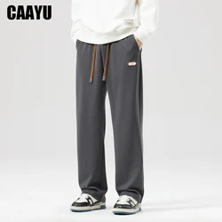 CAAYU 2023 Autumn New Men's Jogger Sweatpants Fashion Korean Style Drawstring Streetwear Casual Baggy Trousers Male Loose Pants