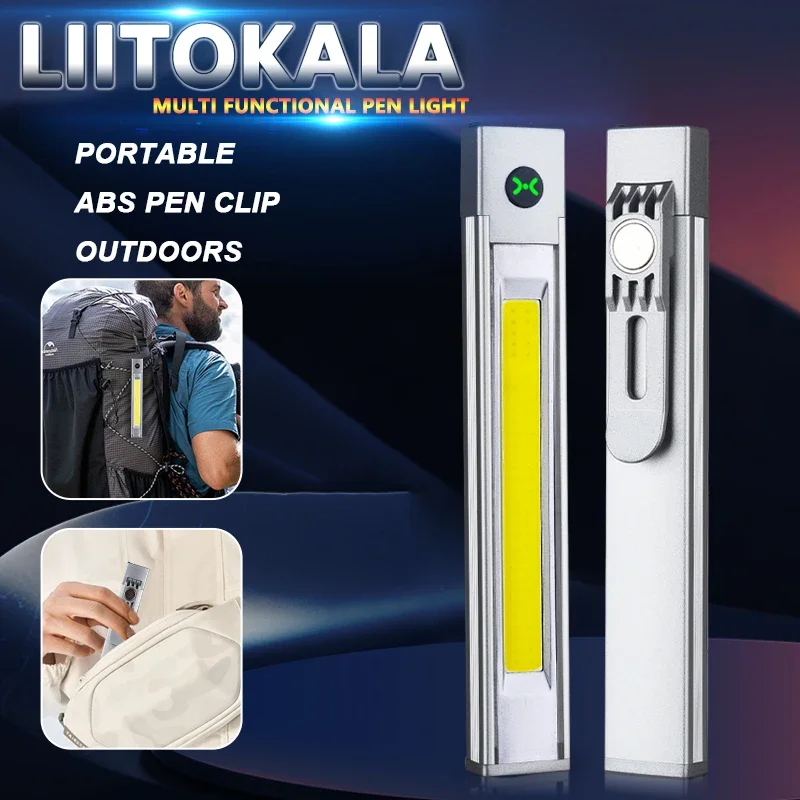 Перезаряжаемый светодиодный фонарь LiitoKala LF-512 с мощным магнитным основанием и держателем для ручки - для кемпинга, активного отдыха и аварийных работ