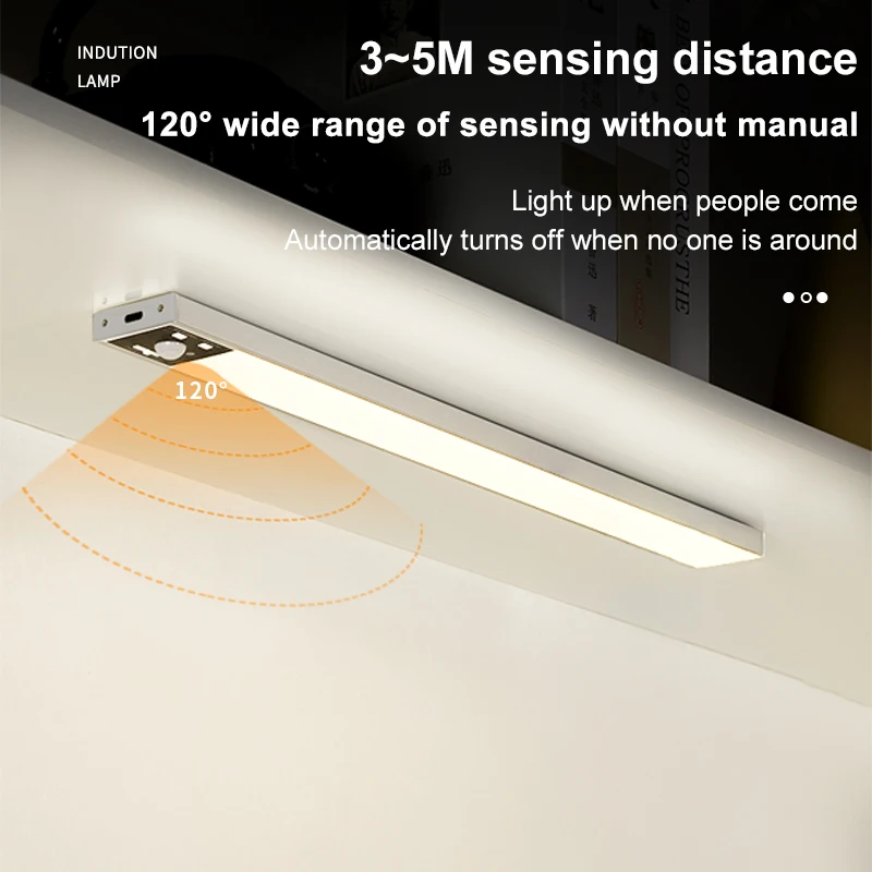 

Motion Sensor Light Wireless LED Night Light USB Rechargeable Night Lamp For Kitchen Cabinet Wardrobe Lamp Staircase Backlight