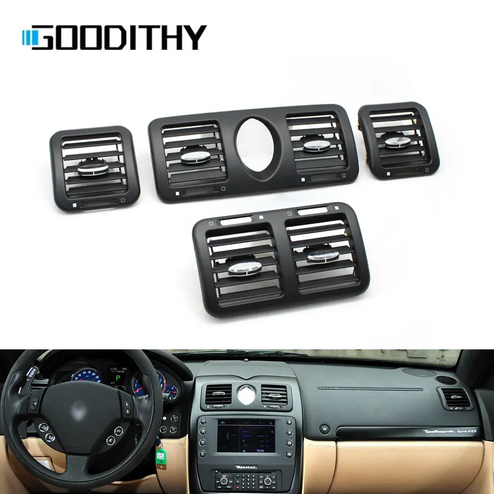 M139 Car Front Rear Dashboard Left Right Middle Air Conditioner AC Vent Grille Panel Cover For Maserati Quattroporte 2004-2012